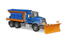 BRUDER - MACK GRANITE WINTER SERVICE TRUCK WITH SNOW PLOW #02816