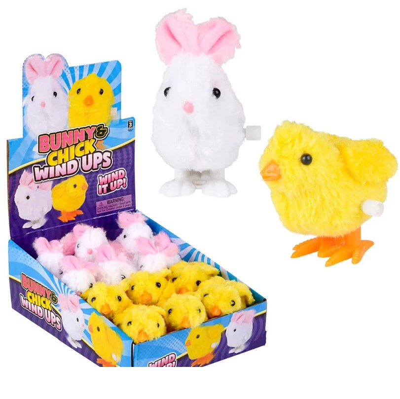 LAPIN ET POUSSIN À REMONTOIR ASST