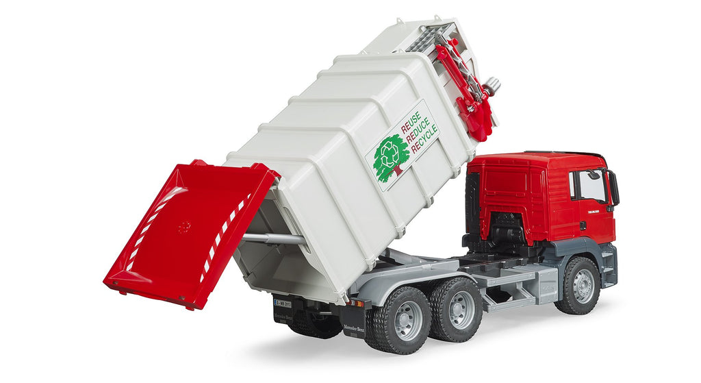 BRUDER - CAMION DE RECYCLAGE ROUGE #03761