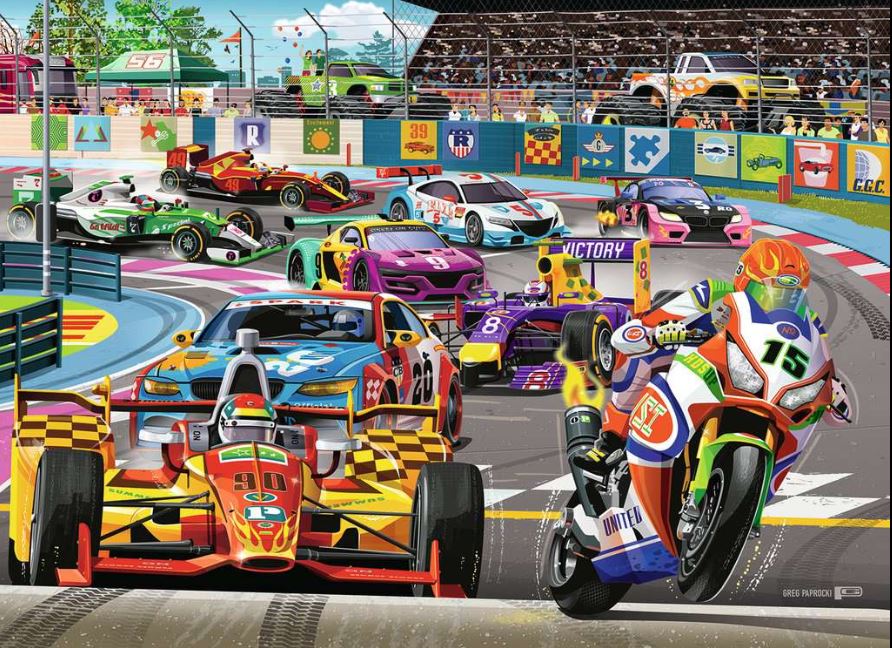RAVENSBURGER CASSE-TÊTE 60 PIÈCES - RALLYE DE COURSE #05734