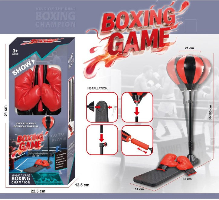 ENSEMBLE DE BOXE DE PLANCHER AVEC GANTS (PUNCHING BAG)