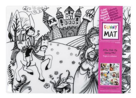 CC24 NAPPERON À COLORIER - PRINCE ET PRINCESSE CC23