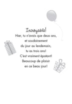3 ANS - BONNE FÊTE, DÉJÀ 3 ANS! - DE MILLBROOK