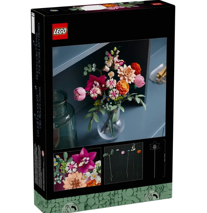 LEGO BOTANICALS - LE JOLI BOUQUET DE FLEURS ROSES #10342
