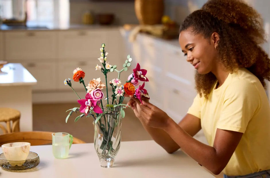 LEGO BOTANICALS - LE JOLI BOUQUET DE FLEURS ROSES #10342