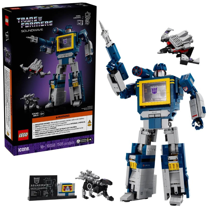LEGO ICONS - TRANSFORMERS - SOUNDWAVE #10358