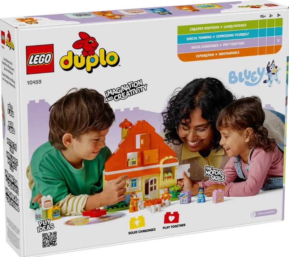 LEGO DUPLO - LA MAISON DE LA FAMILLE DE BLUEY AVEC JEU DE MÉMOIRE #10459
