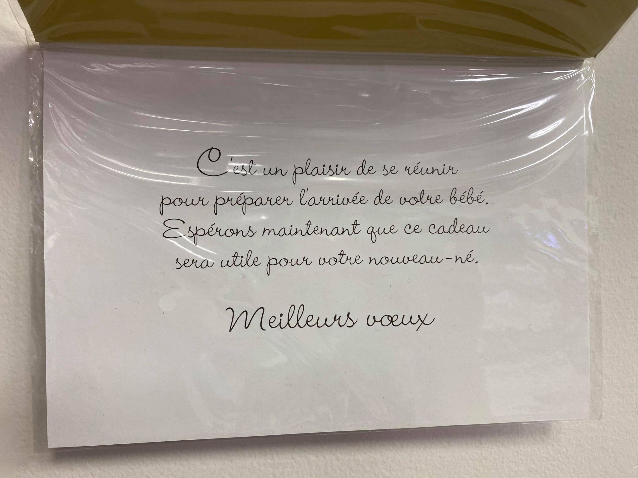 CARTE DE SHOWER DE BÉBÉ - DE MILLBROOK