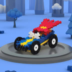 BLOCS PLUS-PLUS - TUBE GO! - VOITURE SUPER HÉROS