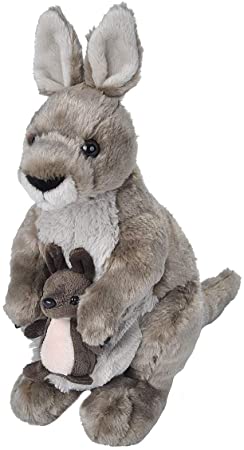 KANGAROO PLUSH WITH BABY 12" (30 CM) - WILD REPUBLIC