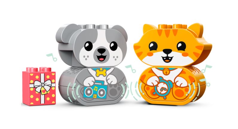 LEGO DUPLO MY FIRST - MES PREMIERS CHIOT ET CHATON AVEC EFFETS #10977