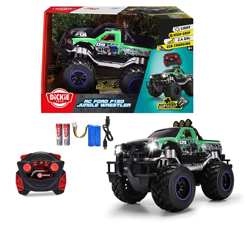 DICKIE - JUNGLE WRESTLER F150 TÉLÉGUIDÉ (30 CM) 1:16