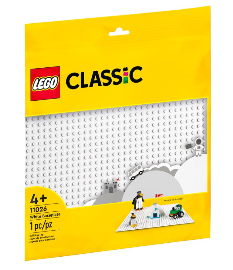 LEGO CLASSIC - PLAQUE DE BASE BLANCHE #11026