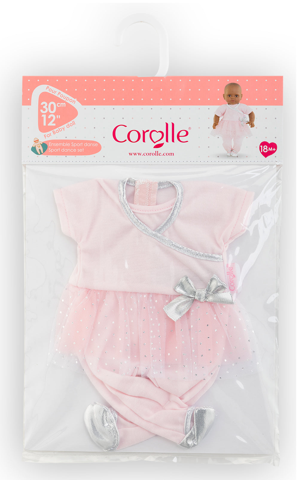 COROLLE - VÊTEMENTS DE POUPÉES - ENSEMBLE DE DANSE ROSE 12" (30CM)