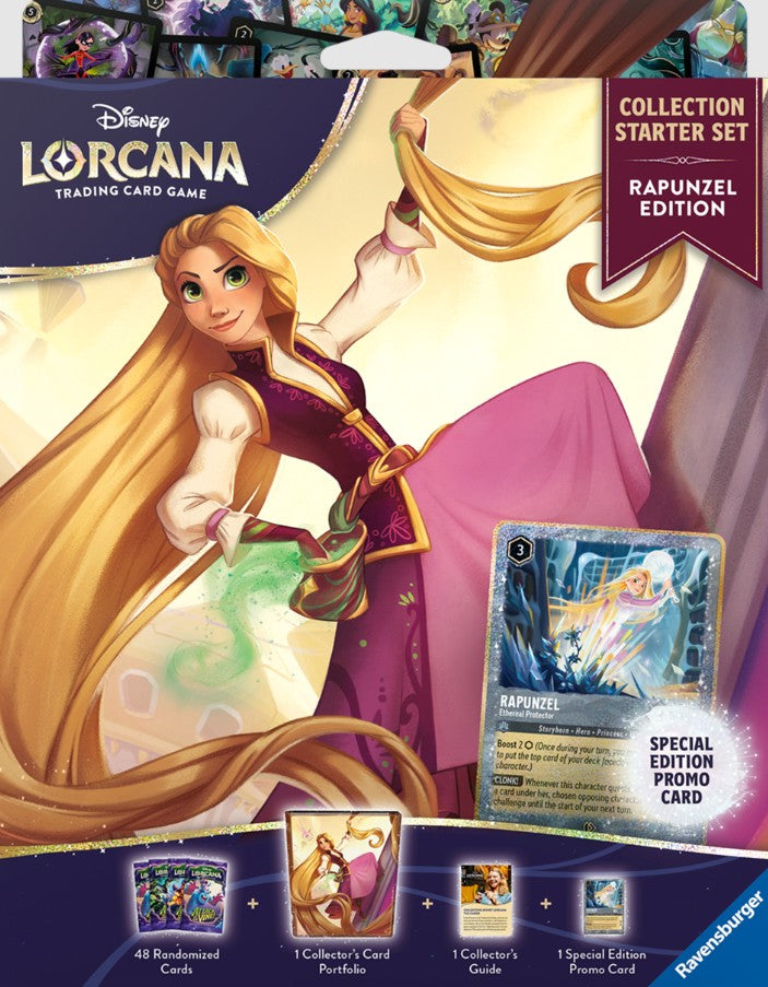 CARTES DISNEY LORCANA - RAPUNZEL - COLLECTION STARTER SET - Version anglaise