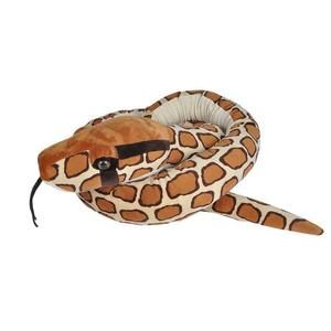 BEIGE/BROWN BURMESE PYTHON PLUSH - WILD REPUBLIC