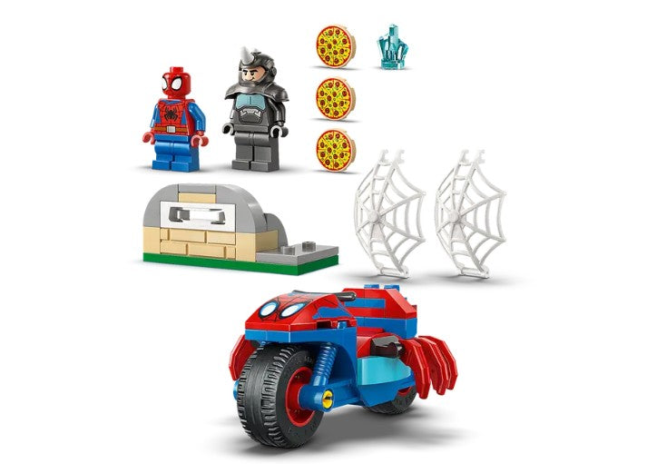 LEGO MARVEL - SPIDER-MAN SUR SA MOTO CONTRE RHINO #11206