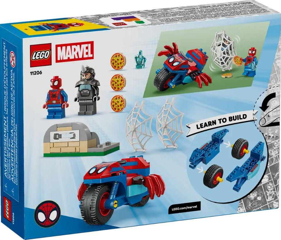 LEGO MARVEL - SPIDER-MAN SUR SA MOTO CONTRE RHINO #11206