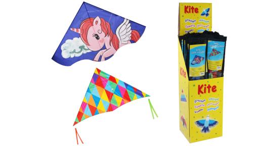 CERF-VOLANT EN POLYESTER - ASST.