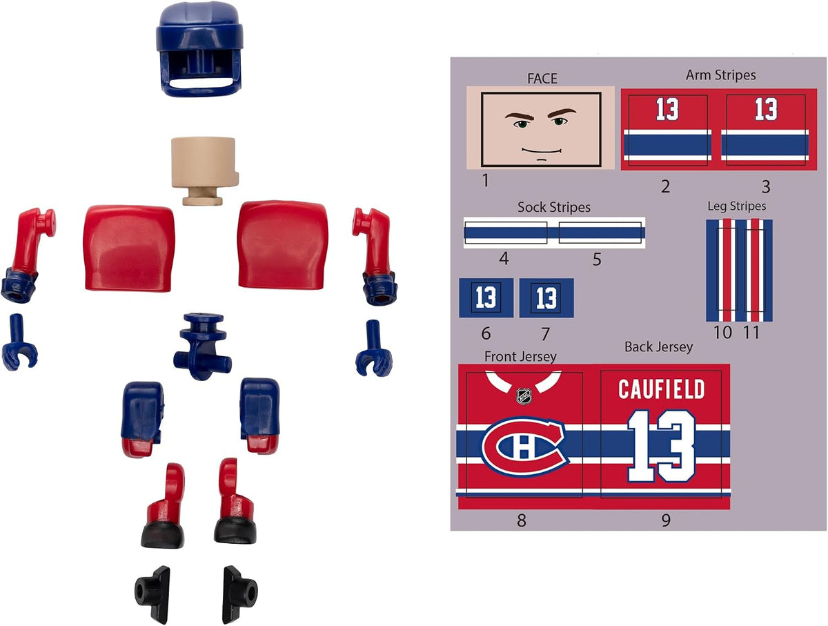 FIGURINE LNH HOCKEY - COLE CAUFIELD (CANADIENS DE MONTRÉAL) 2" (5.1CM)