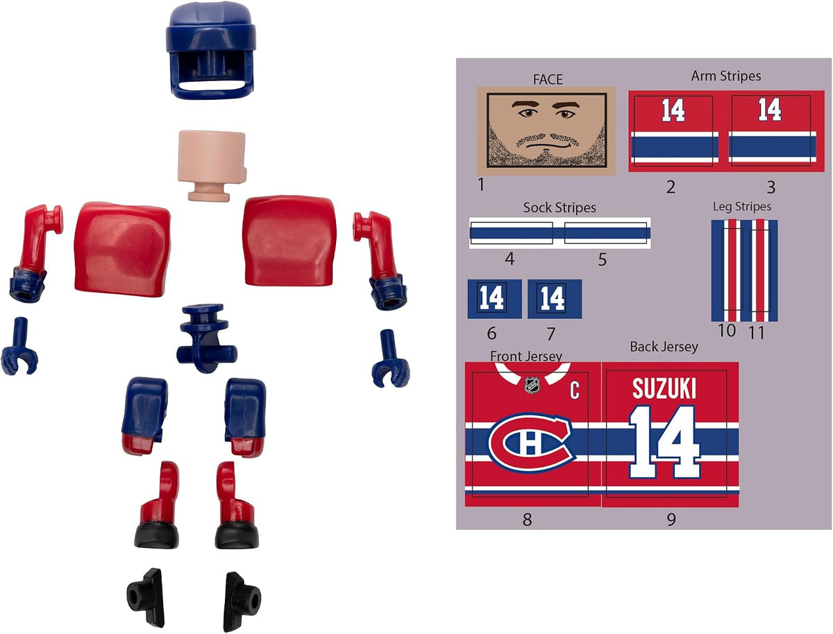 FIGURINE LNH HOCKEY - NICK SUZUKI (CANADIENS DE MONTRÉAL) 2" (5.1CM)