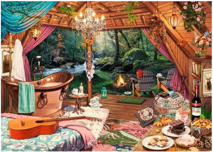 RAVENSBURGER CASSE-TÊTE 500 LARGES PIÈCES - GLAMPING CONFORTABLE #12000825