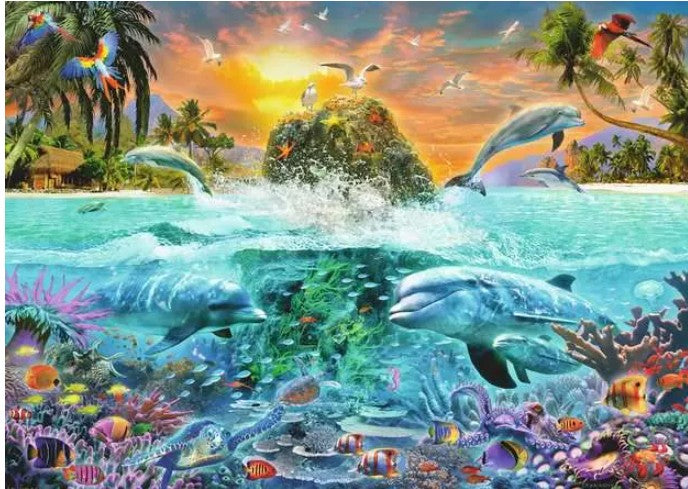RAVENSBURGER CASSE-TÊTE 1000 PIÈCES - L'ÎLE SOUS-MARINE #12000887