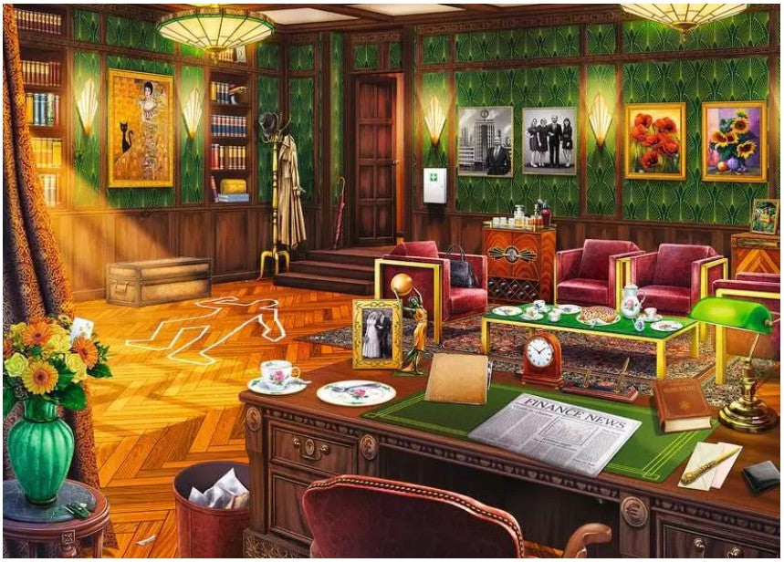 RAVENSBURGER CASSE-TÊTE 408 PIÈCES - MYSTERY PUZZLE - UN ANNIVERSAIRE MORTEL #12001185