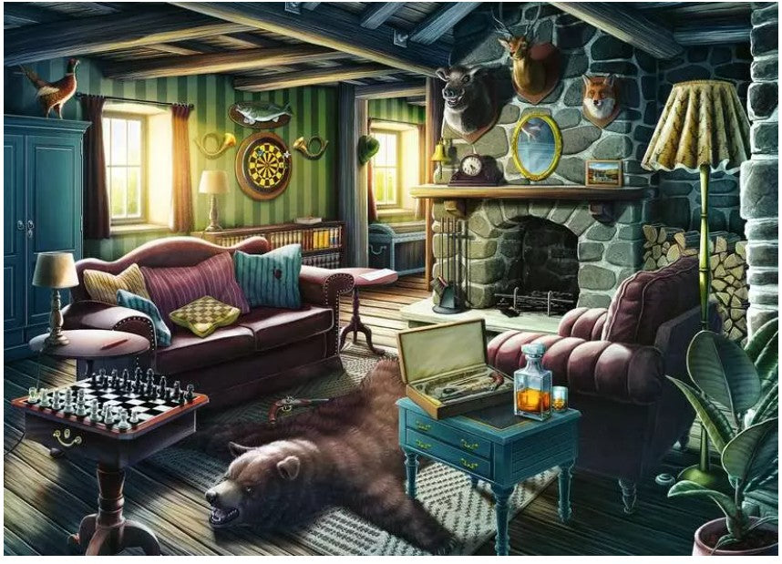RAVENSBURGER JIGSAW PUZZLE 408 PIECES - MYSTERY PUZZLE - MURDER AS A GIFT #12001204