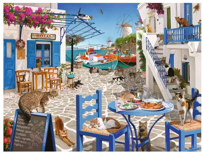 RAVENSBURGER CASSE-TÊTE 1500 PIÈCES - LES CHATS DE MYKONOS #12001450