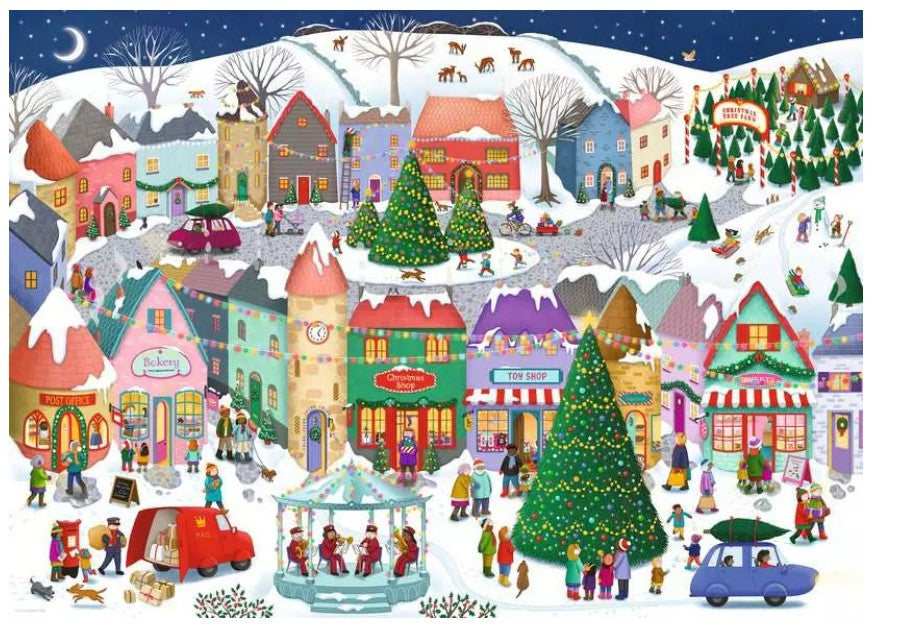 RAVENSBURGER JIGSAW PUZZLE 1000 PIECES - THE ENCHANTING CHRISTMAS TOWN #12001758