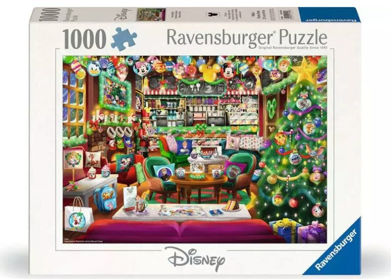 RAVENSBURGER CASSE-TÊTE 1000 PIÈCES - CAFÉ DE NOËL DISNEY #12001799