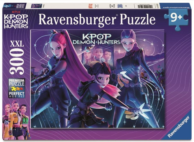 RAVENSBURGER CASSE-TÊTE 300 PIÈCES - LARGES PIÈCES - KPOP DEMON HUNTERS KPOP RUMI, MIRA & ZOEY (LES GUERRIÈRES DE LA K-POP) #12003528