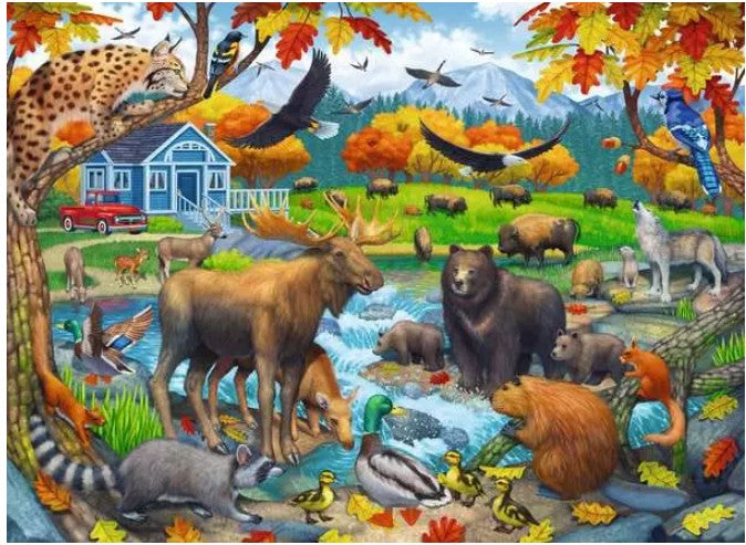 RAVENSBURGER CASSE-TÊTE 150 PIÈCES XXL - RASSEMBLEMENT DE LA FAUNE #12004304