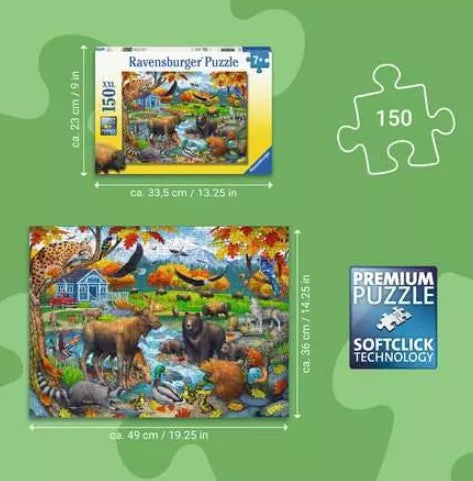 RAVENSBURGER CASSE-TÊTE 150 PIÈCES XXL - RASSEMBLEMENT DE LA FAUNE #12004304