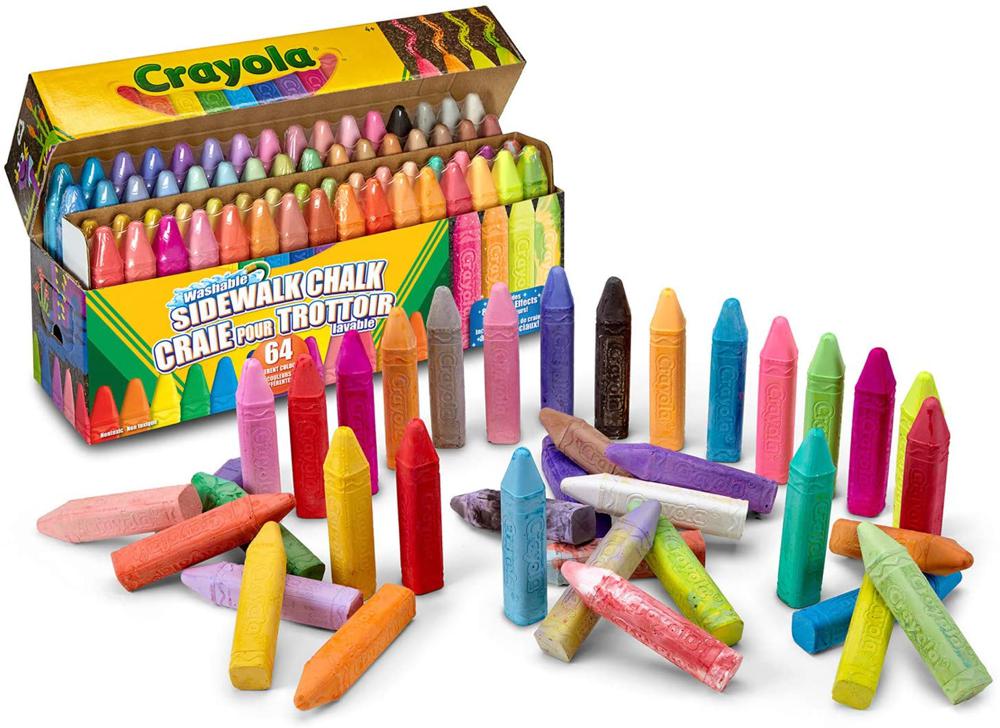 CRAYOLA - CRAIES DE TROTTOIR 64 PIÈCES