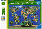 RAVENSBURGER JIGSAW PUZZLE 300 LARGE PIECES - THE WORLD OF JOHN DEERE #12984