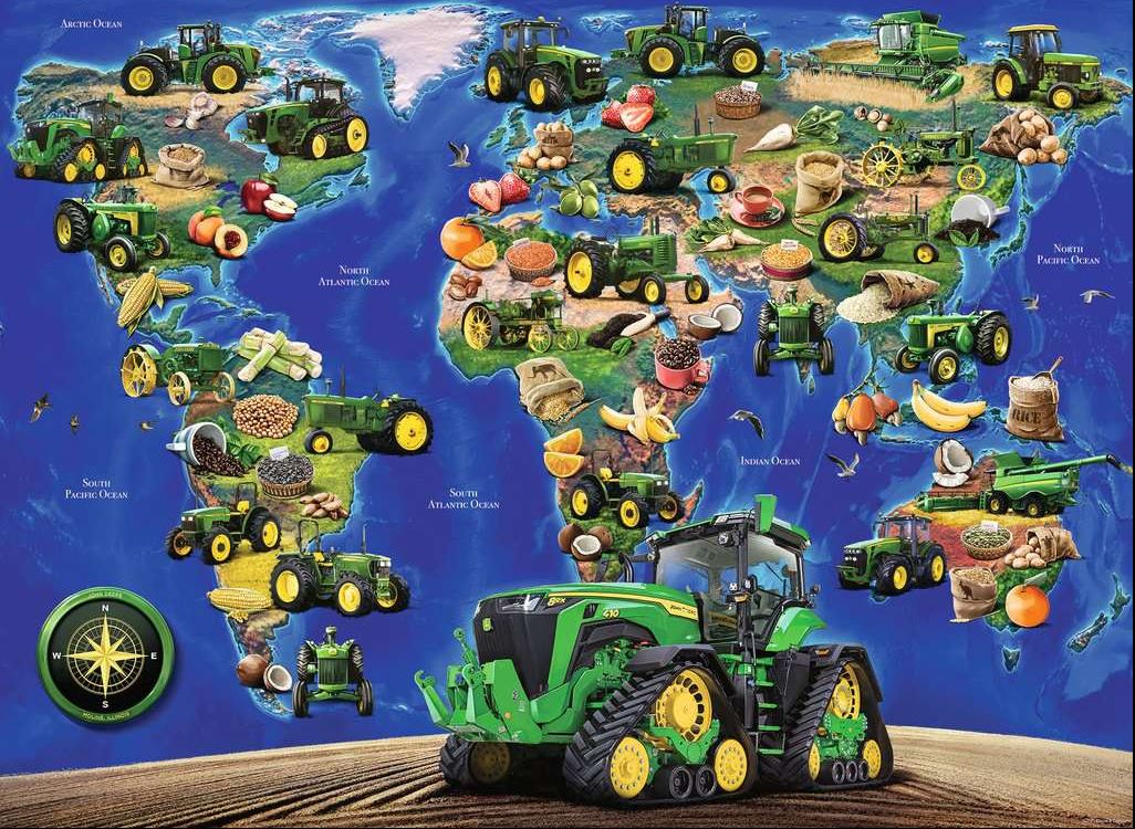 RAVENSBURGER JIGSAW PUZZLE 300 LARGE PIECES - THE WORLD OF JOHN DEERE #12984