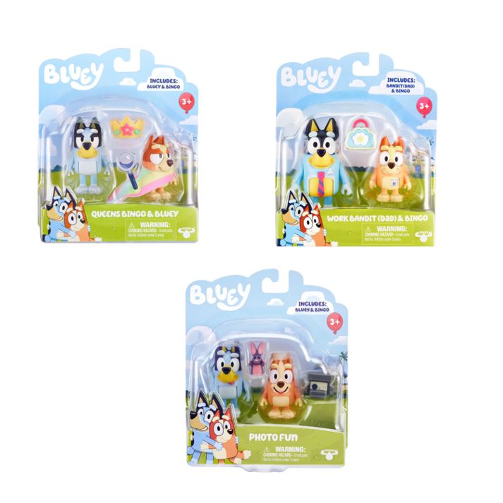 BLUEY - 2 FIGURINE PACK ASST #5