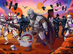 RAVENSBURGER PUZZLE 200 PIECES XXL - THE MANDALORIAN IN ACTION #13278