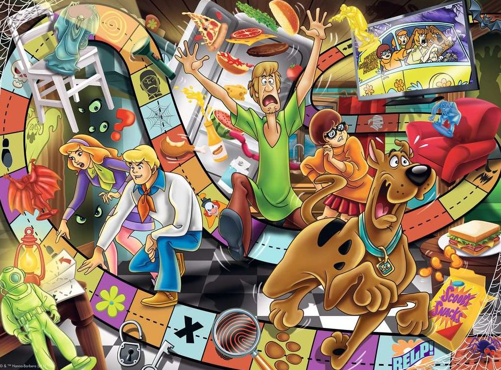 RAVENSBURGER CASSE-TÊTE 200 PIÈCES XXL - SCOOBY DOO JEU HANTÉ #13280
