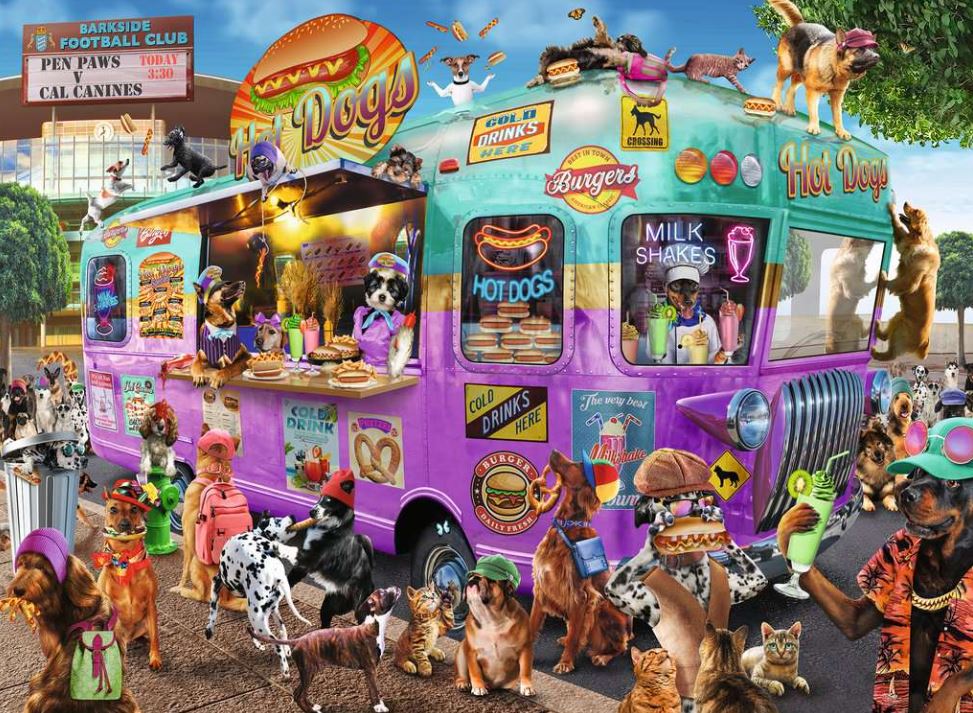 RAVENSBURGER CASSE-TÊTE 300 PIÈCES XXL - HOT DIGGITY CHIENS #13416