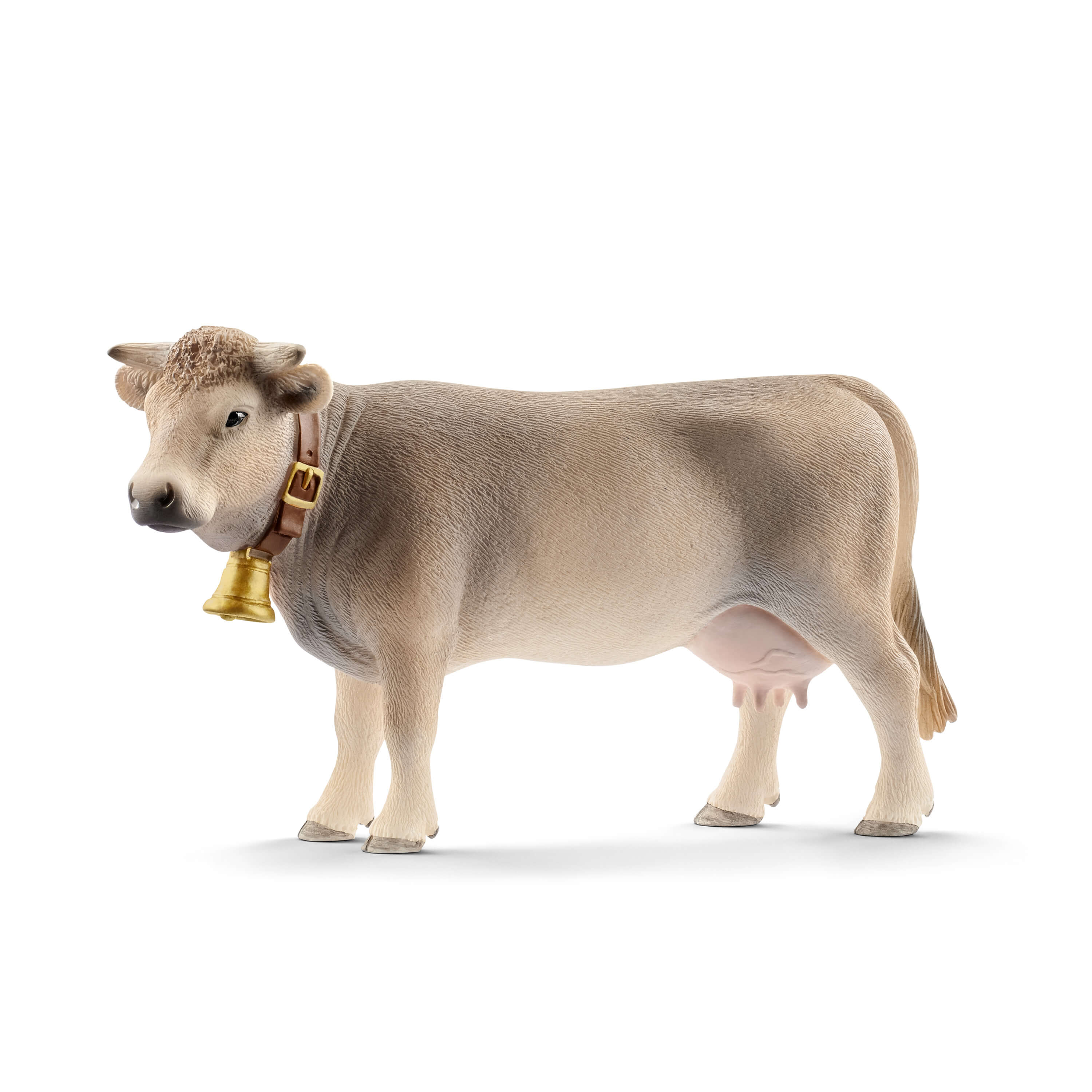 SCHLEICH - VACHE BRAUNVIEH AVEC CLOCHE #13874