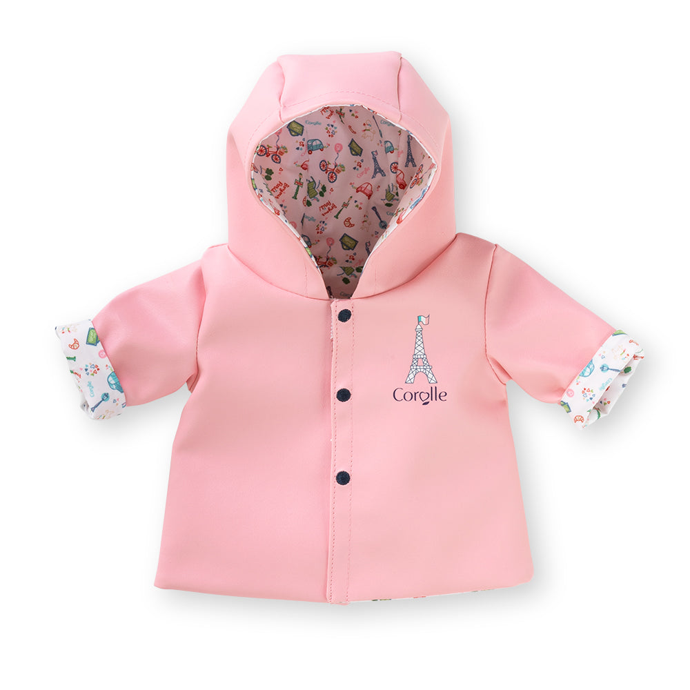 COROLLE - DOLL CLOTHES - WEEKEND IN PARIS - REVERSIBLE RAINCOAT 36 CM