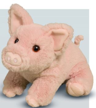 PELUCHE - PINKIE LE COCHON ROSE DOUX 11"