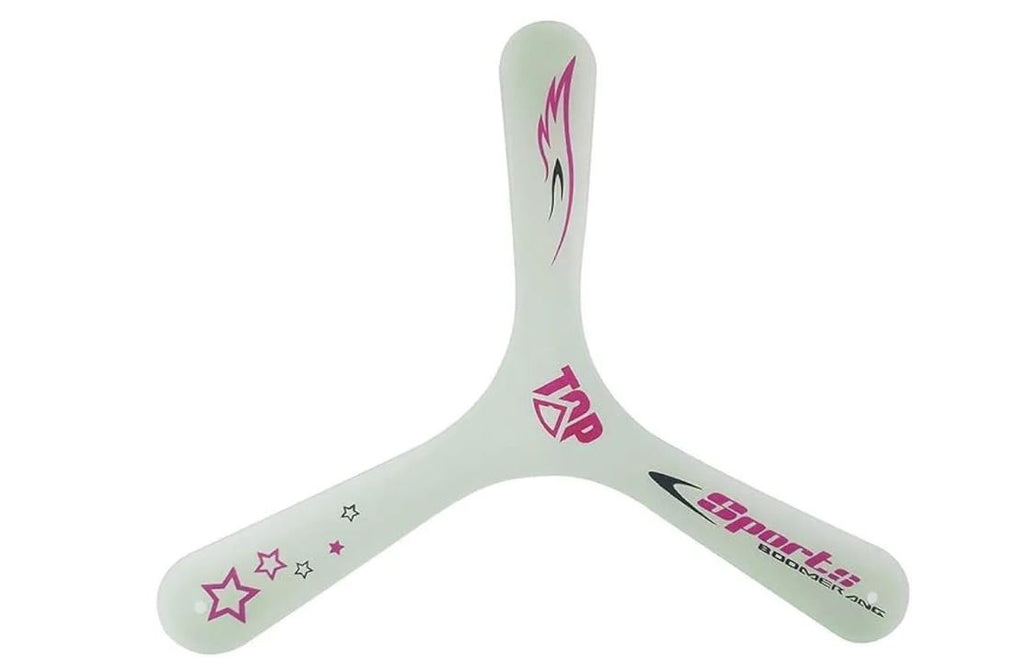 BOOMERANG LUMINEUX D'EXTÉRIEUR 10" PHOSPHORESCENT