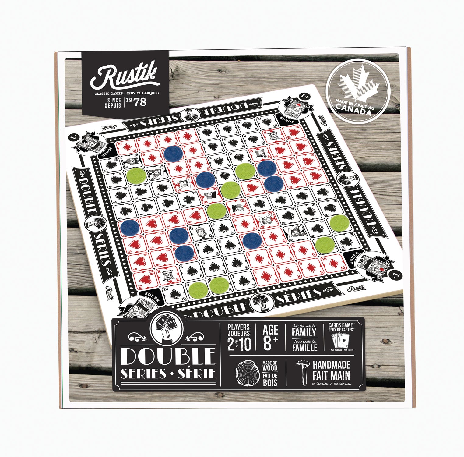 JEU DOUBLE SERIES EN BOIS - (JEU SÉQUENCE)