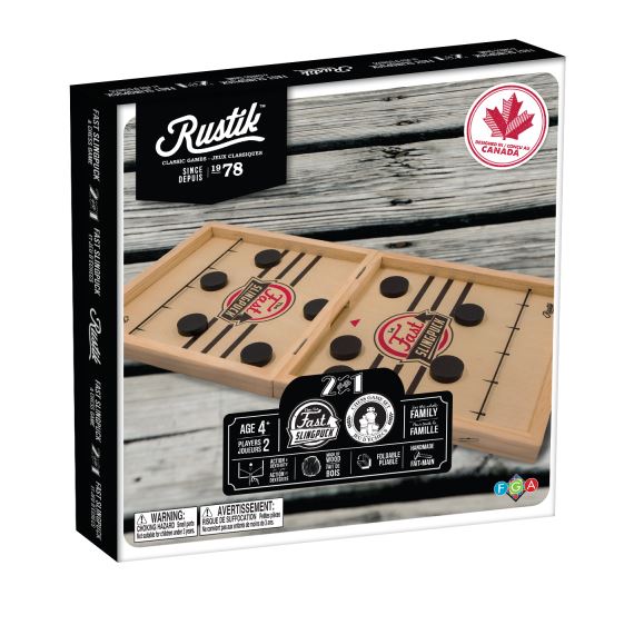 RUSTIK GAME - FAST SLING PUCK FOLDABLE DOUBLE GAME