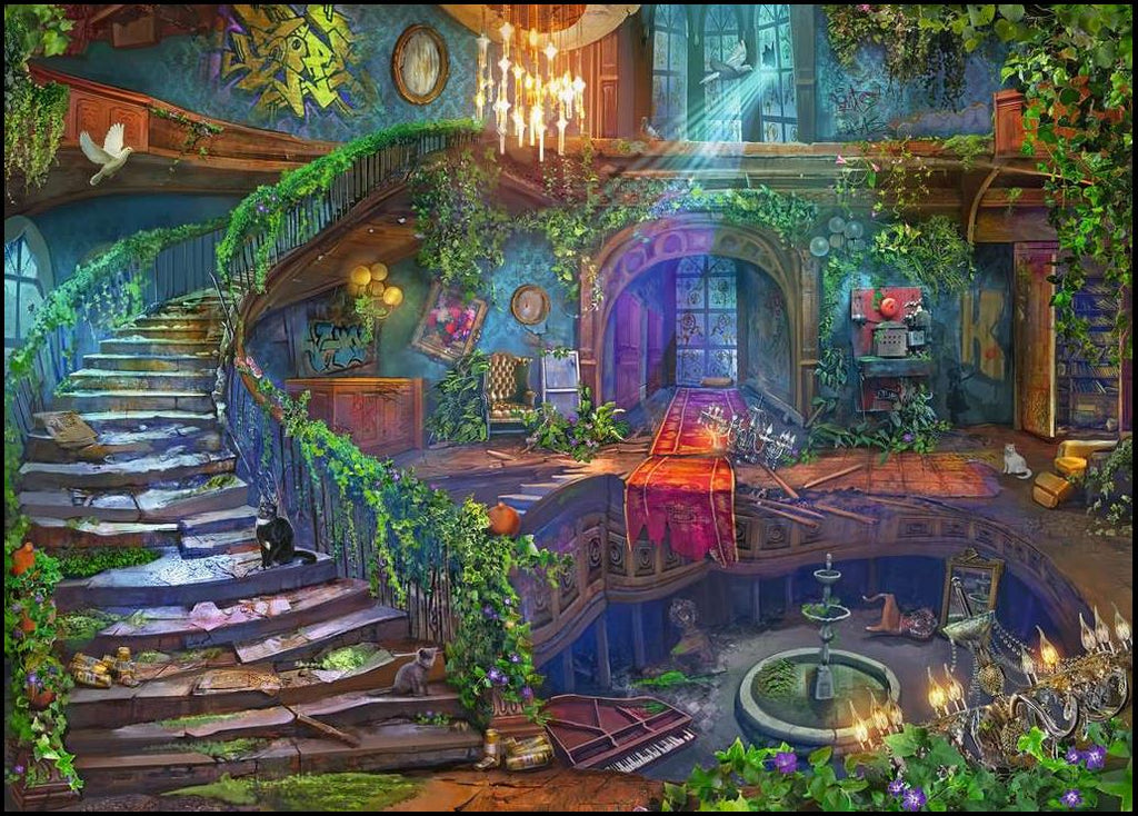 RAVENSBURGER CASSE-TÊTE 1000 PIÈCES - LIEUX ABANDONNÉS - HÔTEL VACANT #12000486