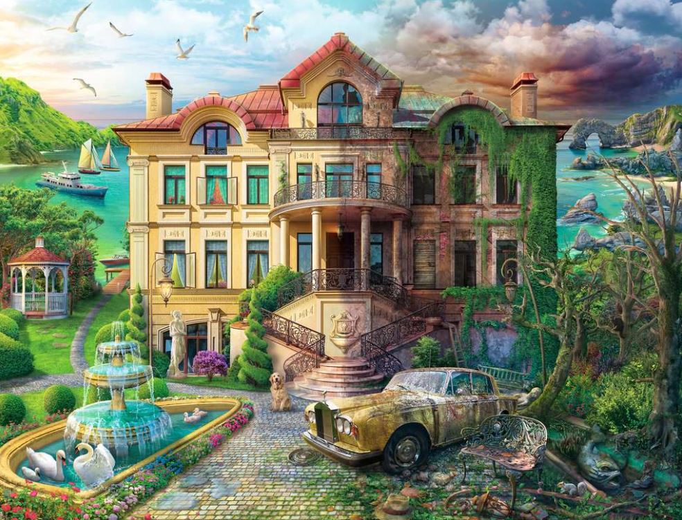 RAVENSBURGER CASSE-TÊTE 2000 PIÈCES - ÉCHOS DU MANOIR DE L'ANSE #17464